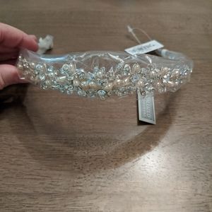 Wedding headpiece with crystalized Swarovski